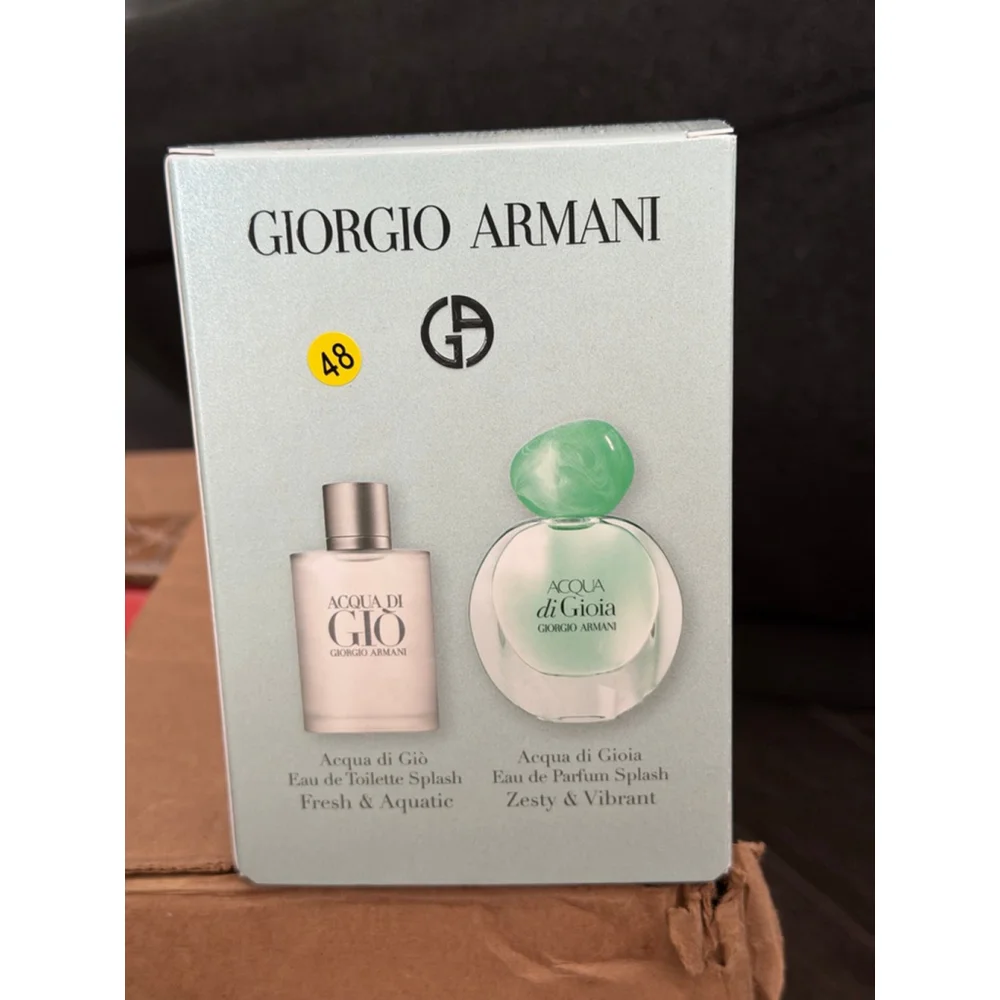 Giorgio Armani Fragrance Must-Haves Mini Gift Set 2pc Dabber NIB 5ml Duo